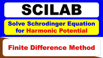 SCILAB: Solve Schrodinger Equation using Finite Difference Method | Harmonic Potential |