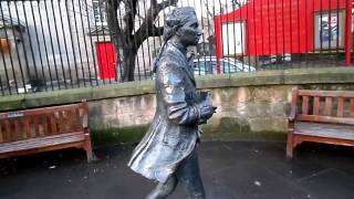 Robert Fergusson's Memorial, Canongate Kirk, Edinburgh