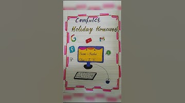 front page for computer assignment#shorts #ytshorts#school #assignment#frontpage#art