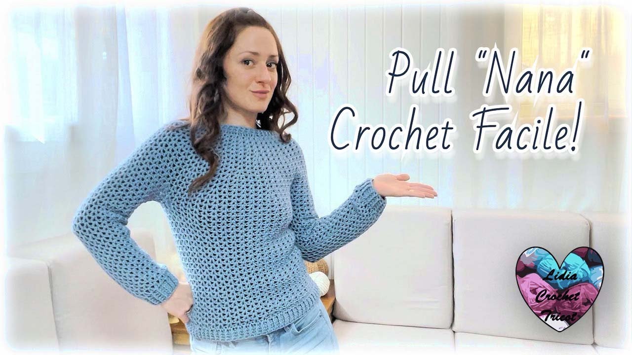 Laine Pull Feuille Lidia Crochet Gilet 