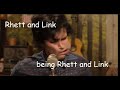 Rhett and Link being Rhett and Link (some of my favourite GMM moments)