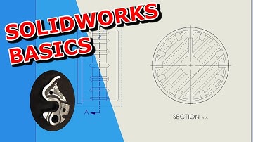 Solidworks Tutorial 12 - Section View and Detail View in Drawings