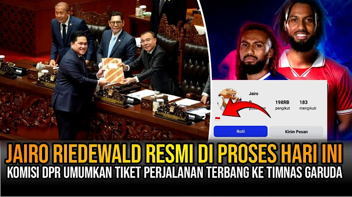 ADA YANG ANEH.! PROSES NATURALISASI JAIRO RIEDEWALD SELAMA INI TERNYATA DIHALANGI FIFA?