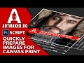 Quickly prepare images for Canvas Wrap Prints, using a Photoshop Script - TUTORIAL / HOW TO