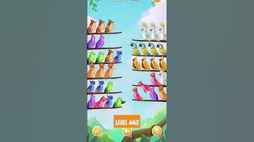 Birdsort Puzzle Game : Level 443 #puzzle #androidgames #birdsort #glance #mracarfil