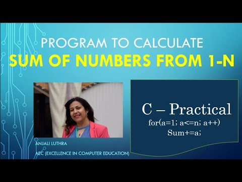 Program to find sum of numbers from 1 to n | For loop Example | Learn Programming in C