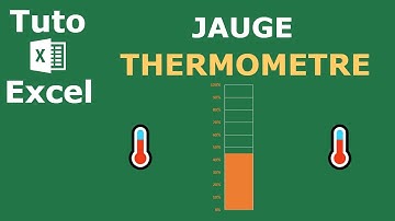 Comment créer une jauge thermomètre sur Excel