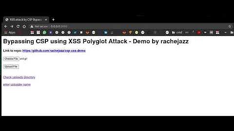 CSP Bypass using Polyglot File Demo