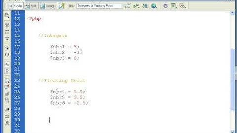 PHP Tutorial - The Integer Data Type