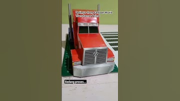 WIP Papercraft Optimus Prime from Cartoon Transformers Prime #papercraft #optimusprime #transformers
