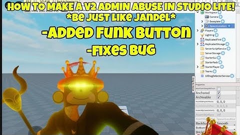 HOW TO MAKE A V2 ADMIN ABUSE IN STUDIO LITE! *be just like jandel*