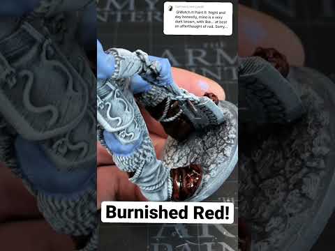 Burnished Red used in anger #speedpaints #thearmypainter #paintingminiatures