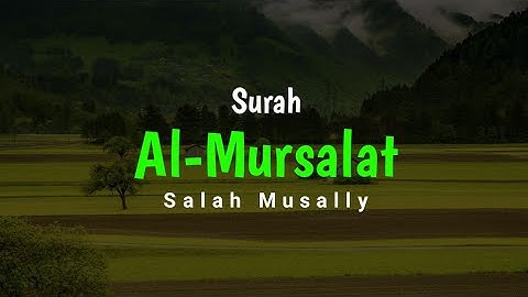 Surah Al-Mursalat سورة المرسلات Salah Musally صلاح مصلي - Murottal Merdu (HD)