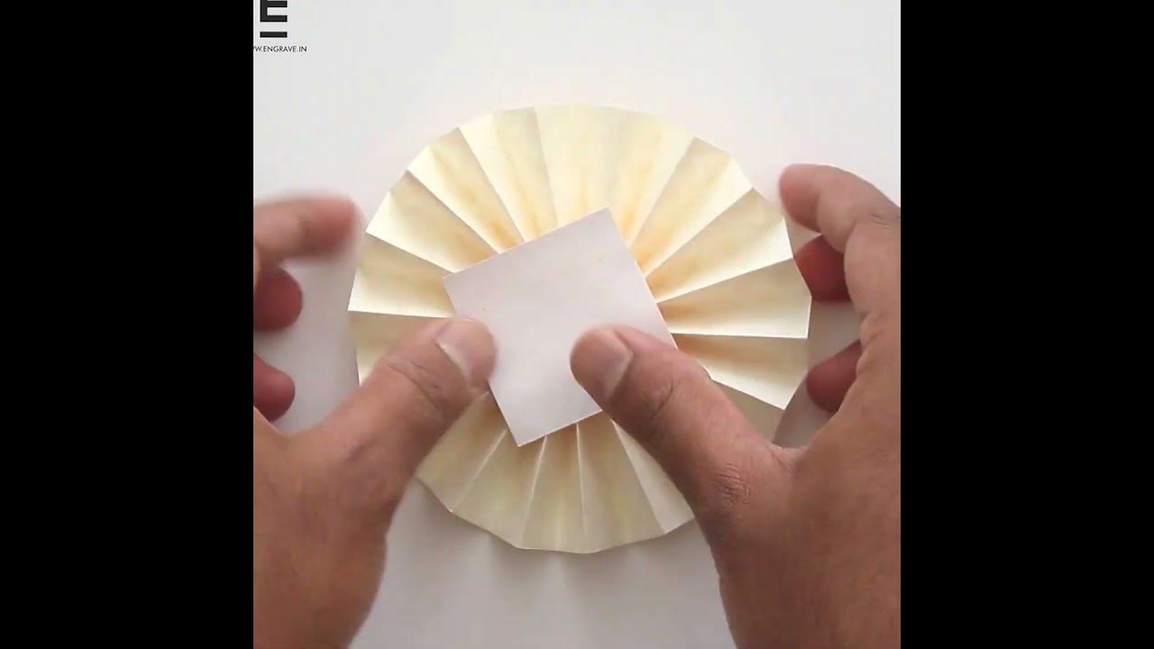 DIY Papercraft Accordion Fold Paper Flowers YouTube