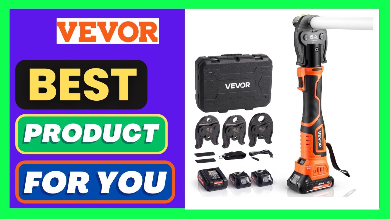 VEVOR PureFlow Press Tool, 18V Electric Pipe Crimping