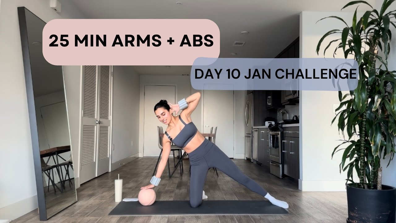 DAY 10 | 25 MIN ARMS + ABS | 14 DAY FULL BODY CHALLENGE