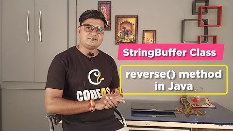 StringBuffer reverse() Method in Java | How to reverse a sentence using StringBuffer in Java?