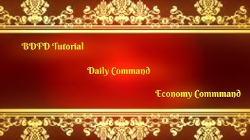 BDFD Tutorials, Daily Command •Economy Command•