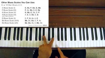 Blues Piano Tutorial - Using Multiple Blues Scales