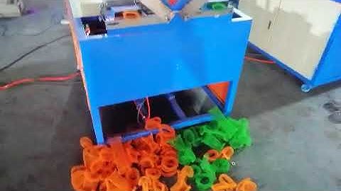 High Speed Two Heads Scrubber Mesh Knitting Machine with Plastic Wire