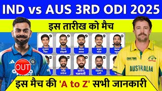 India Vs Australia 3Rd Odi 2025 India Ka Agla Match Kab Hai Ind Vs Aus 3Rd Odi Kab Hai Resimi