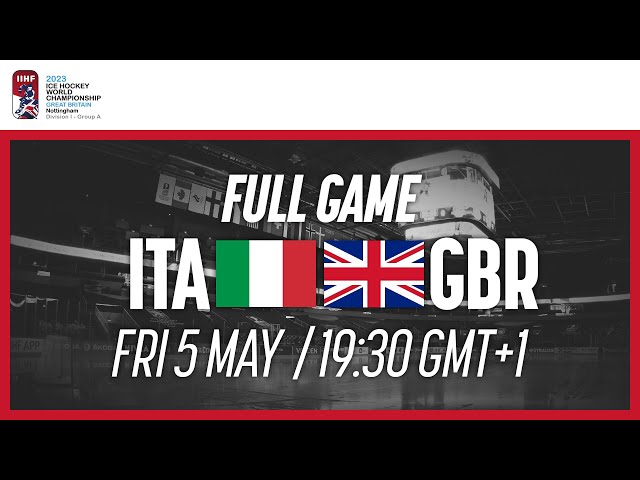 IIHF - Gallery: Italy vs Great Britain - 2023 IIHF Ice Hockey World  Championship Division I Group A