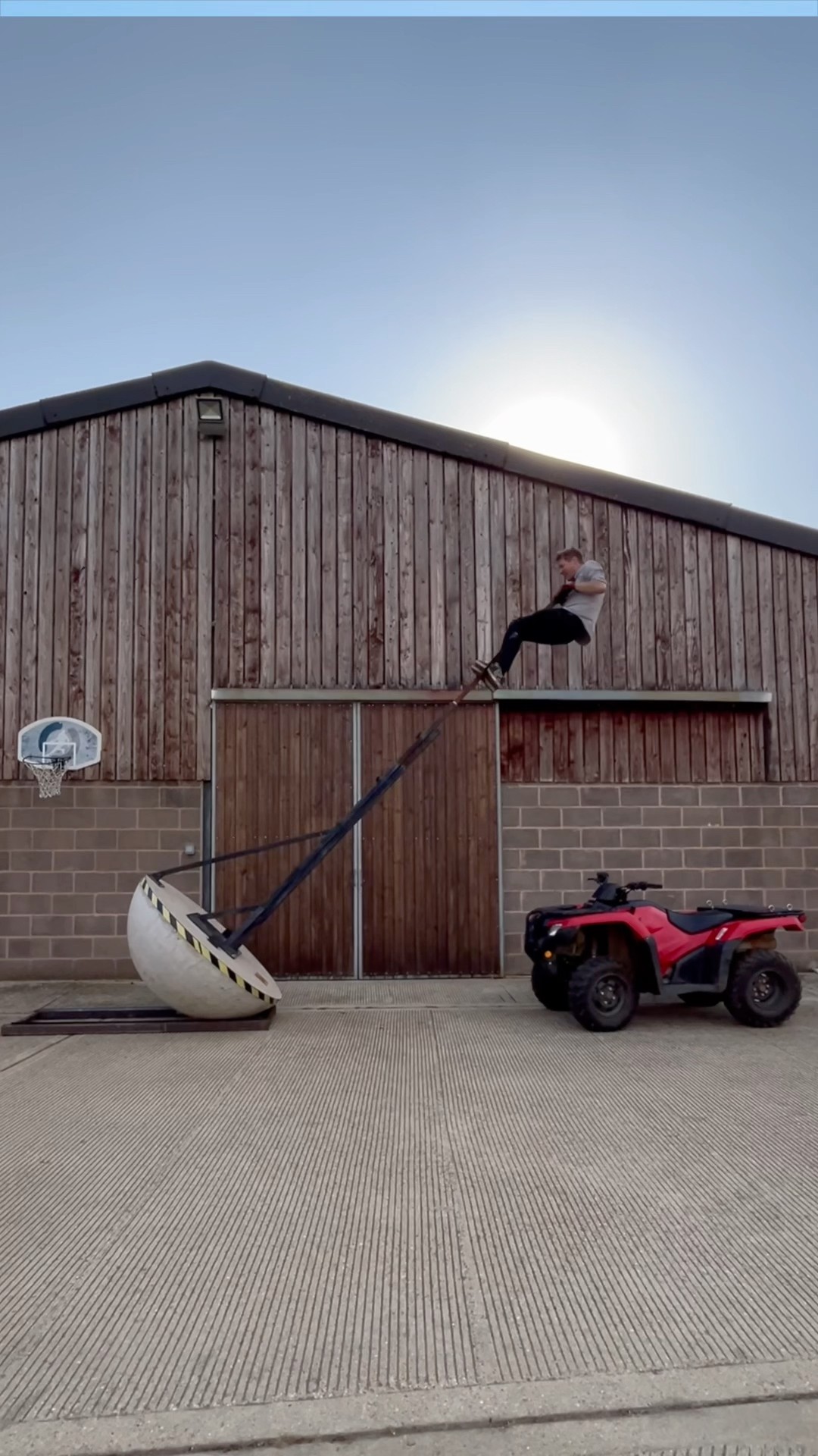 How do you get on a Quad bike? #colinfurze