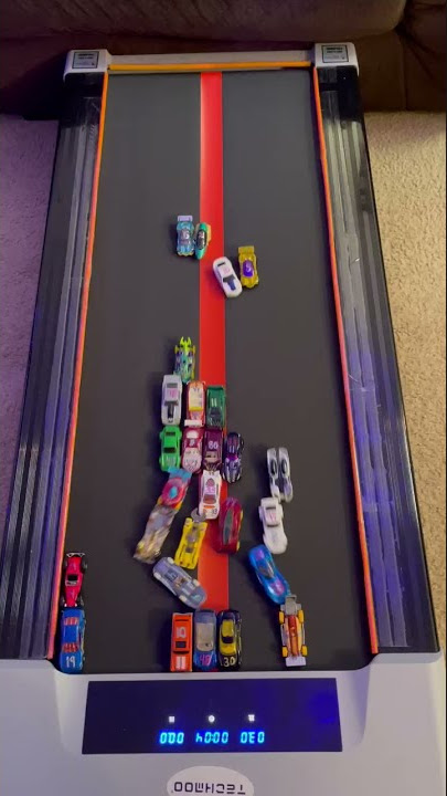 How to Win a Hot Wheels Derby on a Moving Treadmill