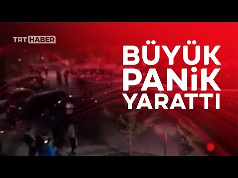 Konya'da deprem anı kamerada