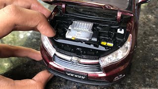 Unboxing of Mini Toyota Highlander SUV Diecast Model Toy car | Toyota Kluger