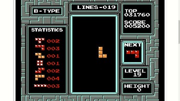 (11/1/21) NES Tetris PAL (Emulator) My First Perfect Clear in Killscreen?