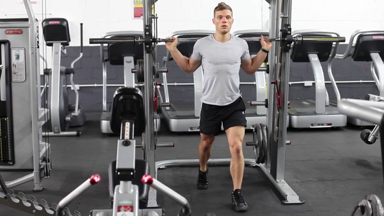 Smith Machine Static Lunges - YouTube