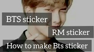 How to make BTS stickers in whatsapp 💜💜💜#bts #army #love for bts💜#youtube #fan #RM fan #for RM screenshot 1