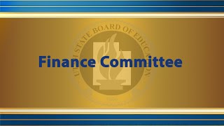 2025-11-07 | November 7th, 2025 Finance Committee (Live) | USBE