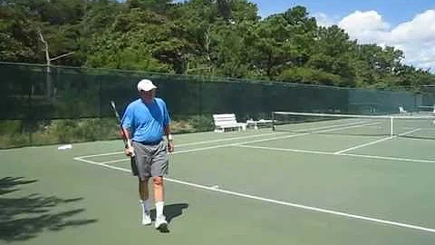 Frank Hatten---playing tennis for fun with college...