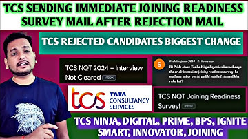 TCS JOINING BIGGEST CHANGE 😳 | BREAKING NEWS 🔥 | REJECTION MAIL | JOINING READINESS SURVEY | OL, ILP