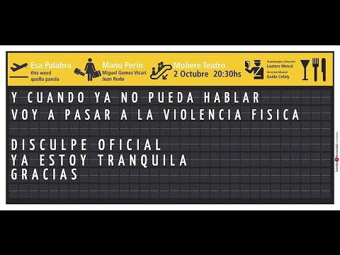 2.10.14 Moliere Teatro: Vuelve ESA PALABRA de Manu Perín!!