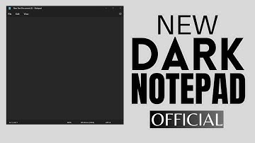 New Dark Notepad Windows 11 (Enable Dark Mode in Notepad)