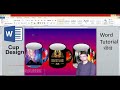 How to make design in  microsoft office tutorial