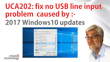 Fixing Behringer UCA202 Win 10 update problems (June 2017)