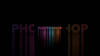 Long Gradient shadow Text Effects in Photoshop I Photoshop Tutorials for Beginners I #shorts