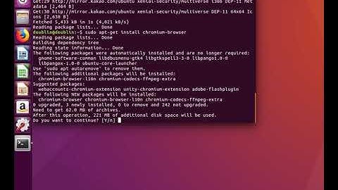 How to install Chromium in Ubuntu 16.04 - 32Bit
