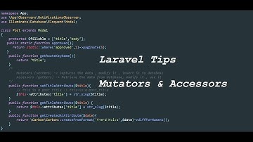 Laravel 5 Tips In Arabic : #9 Mutators & Accessors