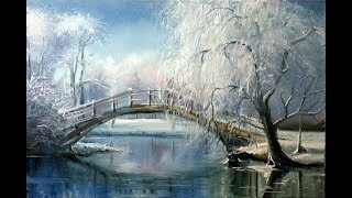 🔝 ХуДоЖнИкИ Рисуем вместе / Зимний пейзаж маслом / Александр Григорьев 🔝 ХуДоЖнИкИ Рисуем вместе / Зимний пейзаж маслом / Александр Григорьев