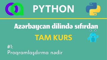 OZUNET Python Dersleri #1: Proqramlaşdırma nədir
