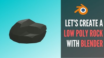 Create a low poly rock in Blender