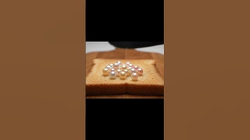 Gem Stone Crystal Toast Spreading ASMR #ai #shorts #relaxing #satisfying