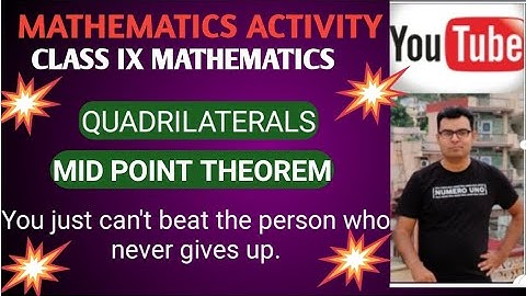 Activity mid point theorem