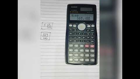 Convert decimal to fraction - Casio fx-991MS