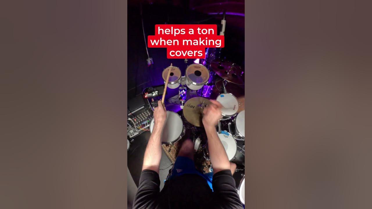 Use cues when making drum covers to save time and extra takes